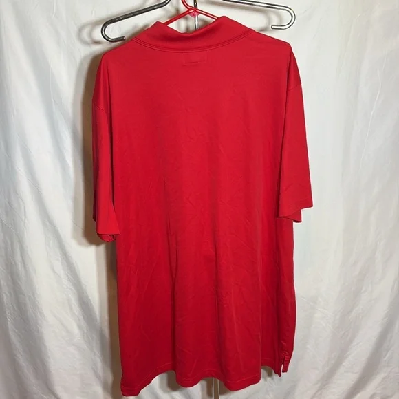 Men’s 2XLT short sleeved polo shirt red The Foundery - Picture 3 of 5